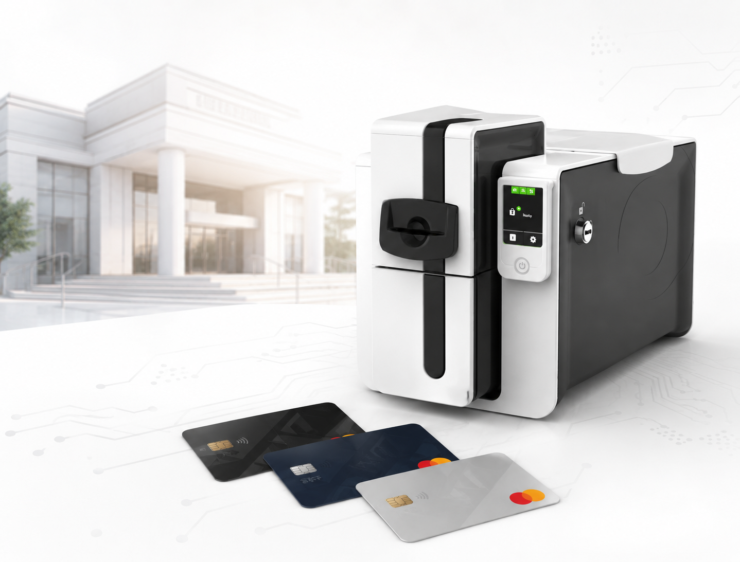 Ambiente de atención bancario