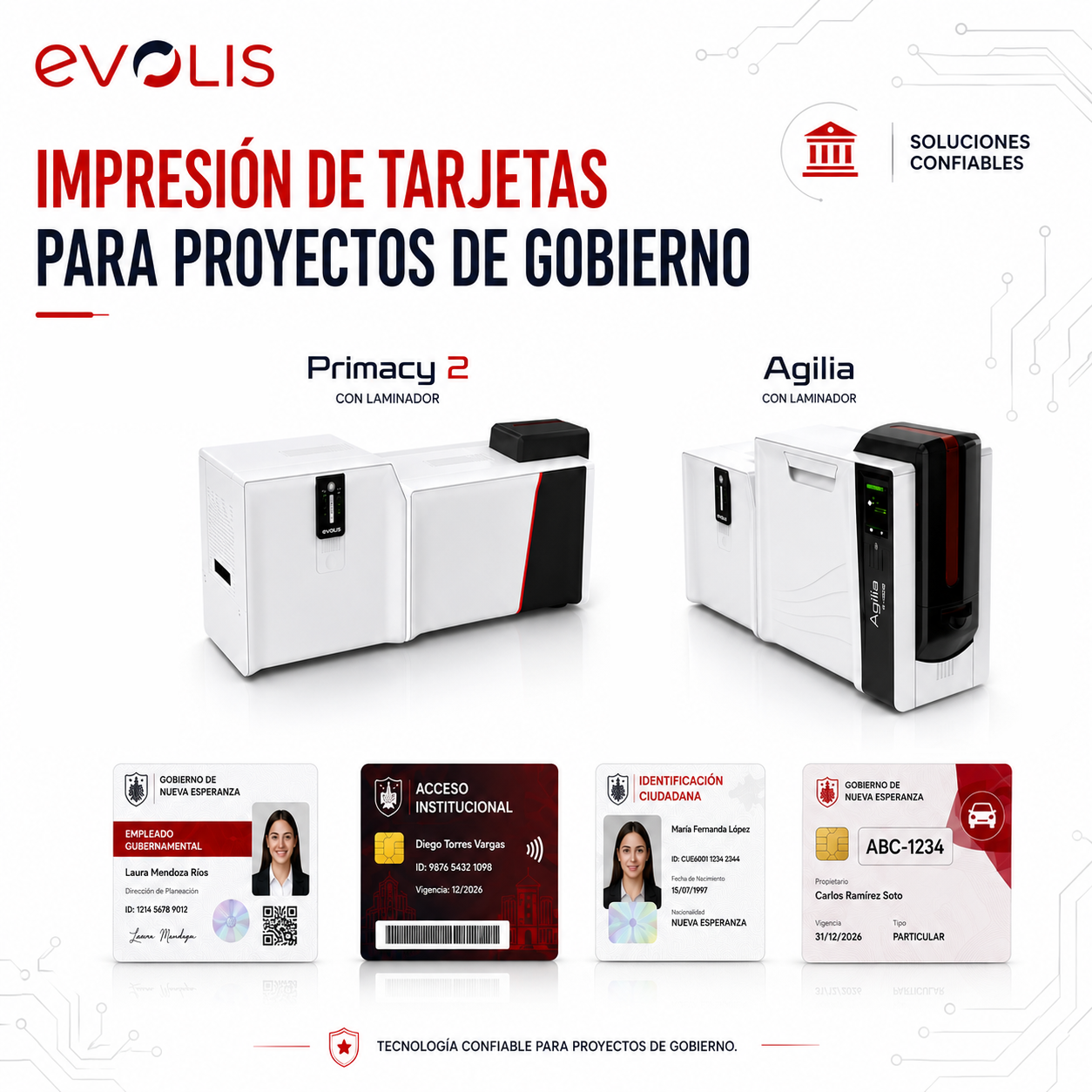 Proyectos de credencialización para gobiernos