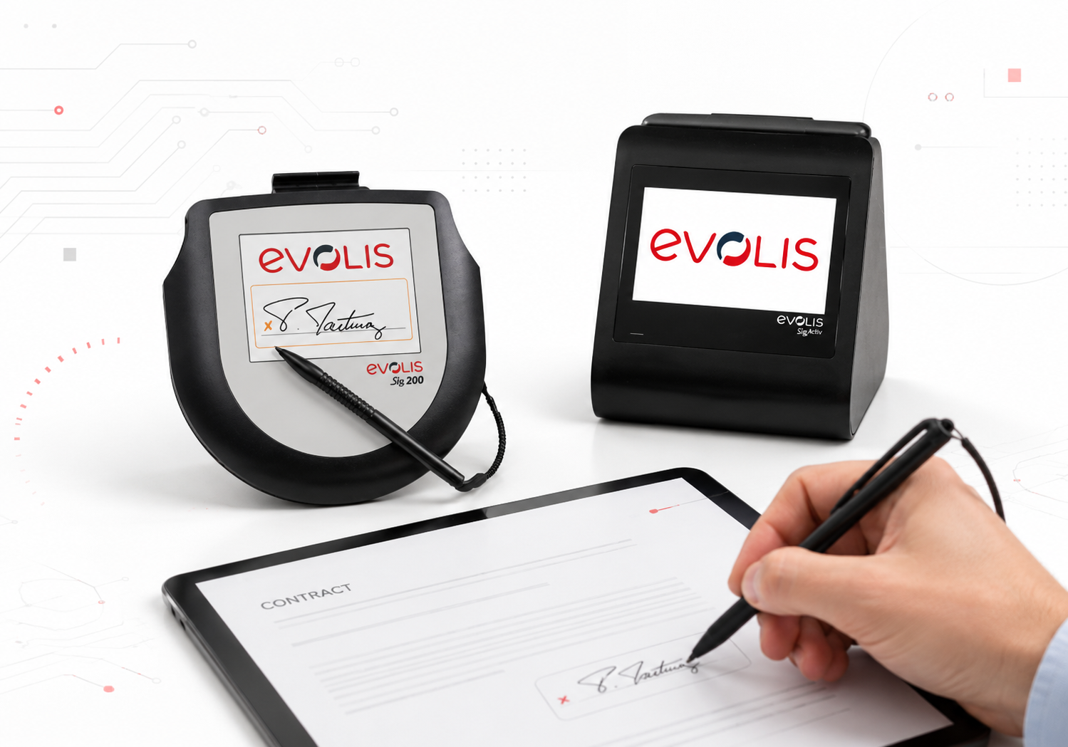 Tabletas de firmas Evolis SIG200 y Sig Activ